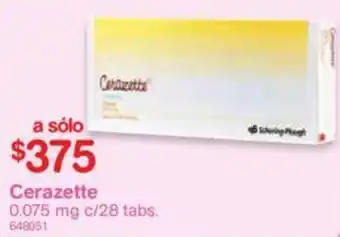 Farmacias Benavides Cerazette 28x0.075mg oferta