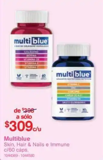 Farmacias Benavides Multiblue c/60 cáps. oferta