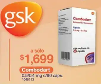 Farmacias Benavides Combodart 90x0.4/0.5mg oferta