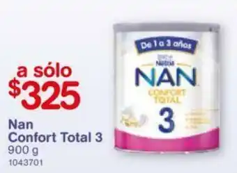 Farmacias Benavides Nan Confort Total 3 900g oferta