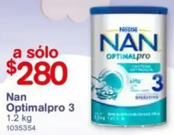 Farmacias Benavides Nan Optimalpro 3 1.2kg oferta