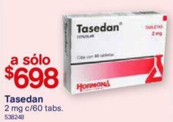 Farmacias Benavides Tasedan 2mg c/60 tabs oferta