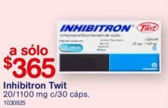 Farmacias Benavides Inhibitron Twit 20/1100mg c/30 Cáps. oferta