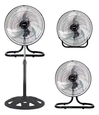 Ventilador Industrial De Pedestal 3 Aspas De Pie Pared Piso