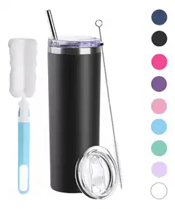 Mercado Libre Vaso Skinny 20oz 600ml Termo De Acero Inoxidable Frió Calor oferta