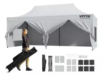 Vevor Toldo Carpa Lona 3x6 M Plegable Impermeable Toldo