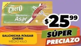 Merco SALCHICHA P/ASAR CHERO MEDIO KILO oferta