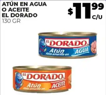 ATÚN EN AGUA O ACEITE EL DORADO 130GR