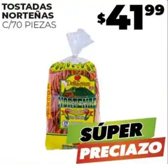 Merco TOSTADAS NORTEÑAS C/70 PIEZAS oferta