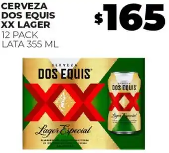 Merco CERVEZA DOS EQUIS XX LAGER 12 PACK LATA 355ML oferta