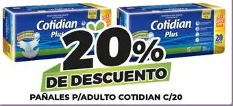 Merco PAÑALES P/ADULTO COTIDIAN C/20 oferta