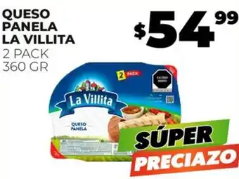 Merco QUESO PANELA LA VILLITA 2 PACK 360GR oferta