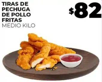 Merco TIRAS DE PECHUGA DE POLLO FRITAS MEDIO KILO oferta