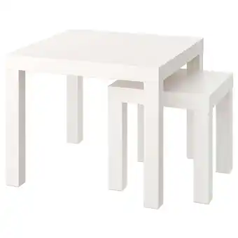 IKEA Lack Juego de mesas, 2 piezas, blanco oferta