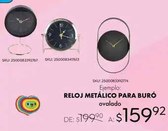 Woolworth RELOJ METÁLICO PARA BURÓ oferta