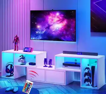 Mercado Libre Mueble Tv Muebles Con Luces Led Mando Distancia Ajustables oferta