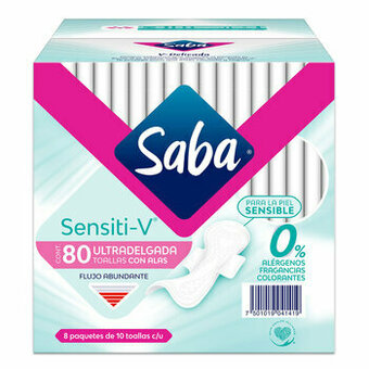 Costco Saba Sensitiv Toallas Femeninas 80 pzas oferta