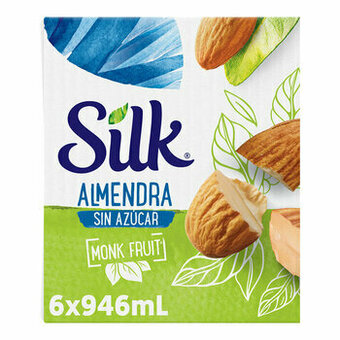 Silk Bebida de Almendra Endulzada con Monk Fruit 6 pzas de 946 ml