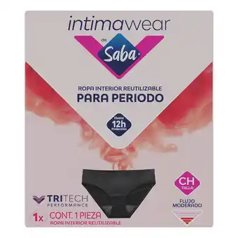 Farmacia San Pablo Saba Intimawear Ropa Interior Reutilizable para Periodo Flujo Moderado Talla CH oferta