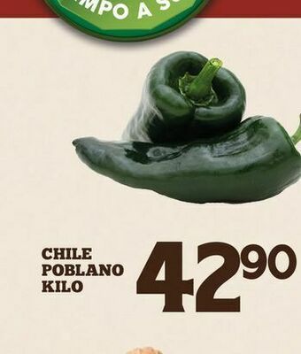 Alsuper Chiles poblano kg oferta