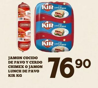 Alsuper Jamón cocido kir kg oferta
