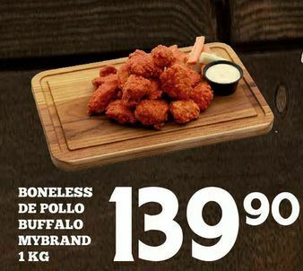 Alsuper Boneless de pollo bufalo kg oferta