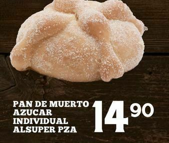 Alsuper Pan de muerto azucar indivudual al super oferta