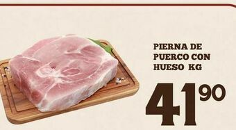 Alsuper Pierna de cerdo con hueso kg oferta