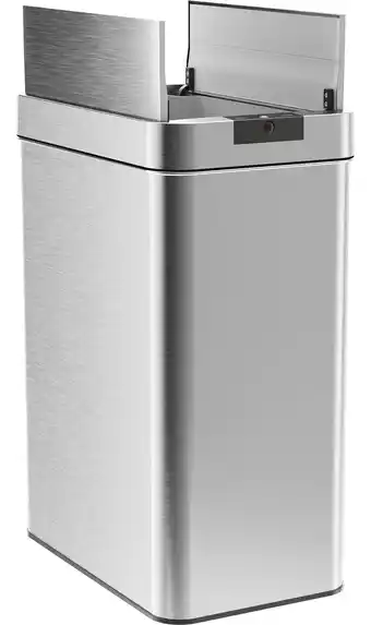 HomeLabs HME010231N bote de basura automatico 13 galones acero inoxidable con sensor de movimiento