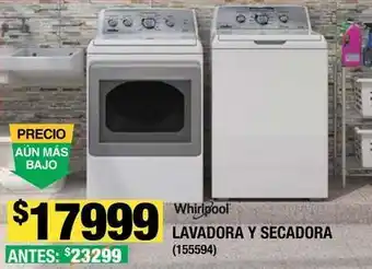 The Home Depot Whirlpool - lavadora y secadora oferta