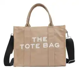 Mercado Libre Thetotebag Bolso Mano Mujer Lona Para Compras De Cercanías oferta