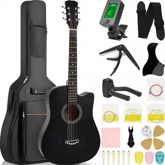 Guitarra Acústica Clasica 38 Inch Con Funda Y Accesorios Deecsevn