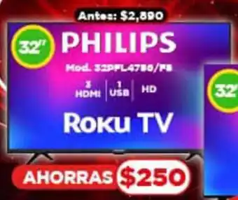 Bodega Aurrerá PHILIPS Roku TV 32" oferta