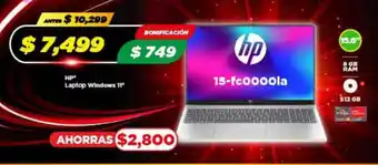 Bodega Aurrerá HP Laptop Windows 11 oferta
