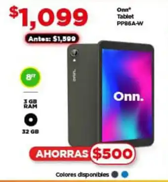 Bodega Aurrerá Onn Tablet oferta