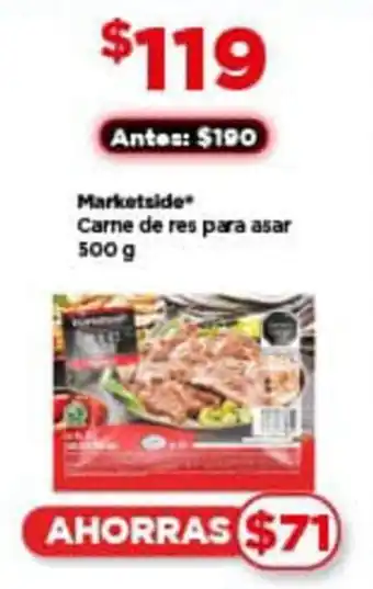 Bodega Aurrerá Marketside Carne de res para asar 500 g oferta