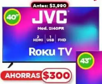 Bodega Aurrerá JVC Roku TV 40" oferta