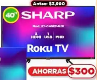 Bodega Aurrerá SHARP Roku TV 40" oferta