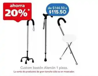 Farmacia San Pablo Custom bastón alemán oferta