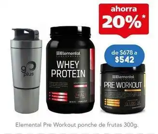 Farmacia San Pablo Elemental - pre workout ponche de frutas oferta