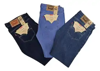 Mercado Libre Paquete De 3 Pantalones En Mezclilla Rigida Para Hombre 501 oferta