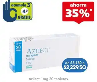 Farmacia San Pablo Azilect 1mg 30 tabletas oferta
