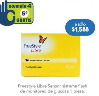 Farmacia San Pablo Freestyle Libre Sensor sistema flash de monitoreo de glucosa 1 pieza oferta