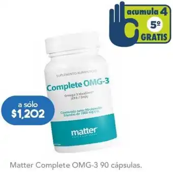 Farmacia San Pablo Matter Complete OMG-3 90 cápsulas oferta