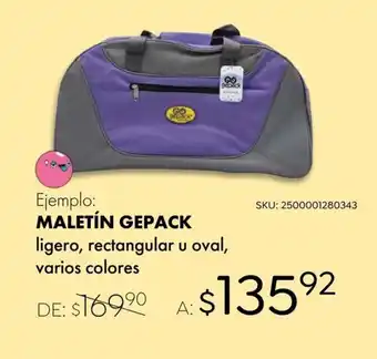 DelSol MALETÍN GEPACK oferta