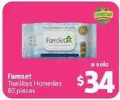 Farmacias YZA Famset - toallitas húmedas 80 piezas oferta