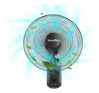 Ventilador De Pared Sunoffer 18 Pulgada Negro