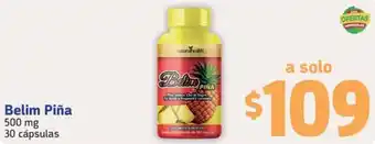 Farmacias YZA Belim Piña 500mg 30 cápsulas oferta