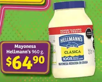 Soriana Híper Mayonesa Hellmann's 960 g. oferta