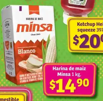 Soriana Híper Harina de maíz Mínsa 1 kg. oferta